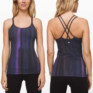 Lululemon Free to Be Tank Everlux Brushed Spray Dye Lunar Purple Intergalactic